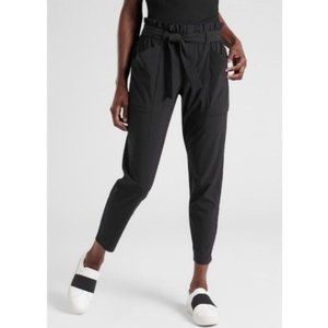 Athleta Black Tapered Skyline Pants Women's Size 14